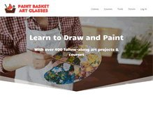 Tablet Screenshot of paintbasket.com